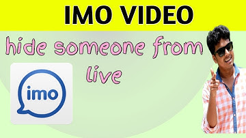 How To Hide Someone from IMO Live || Trending Tech Zone