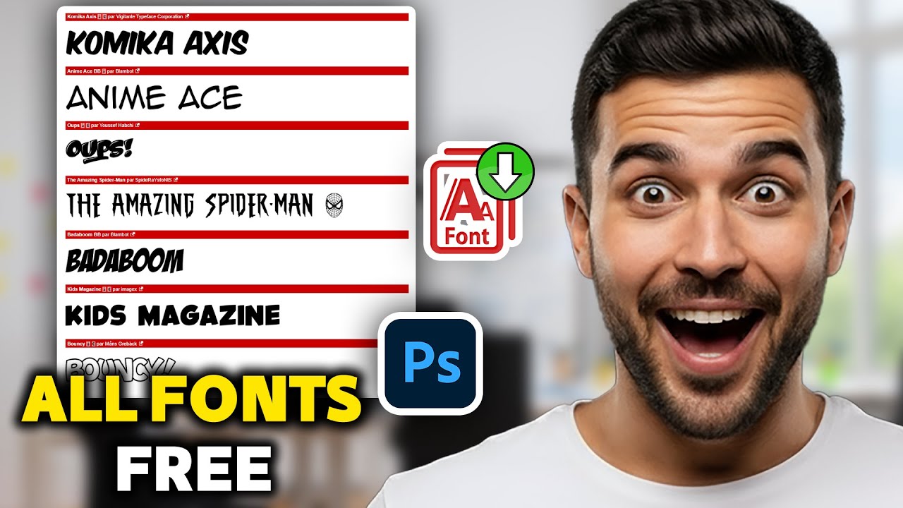 Как бесплатно скачать шрифты для Photoshop — полное руководство