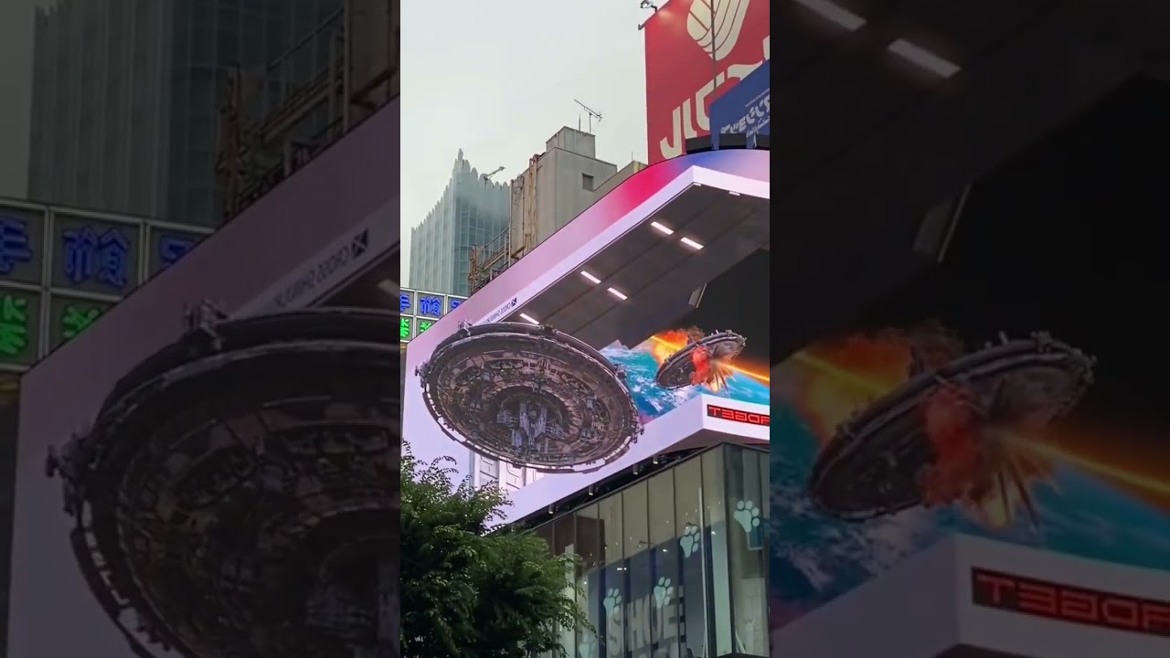 ✅WOW!  New 3D billboard technology. Space Battle on motifs Star Wars✅ 