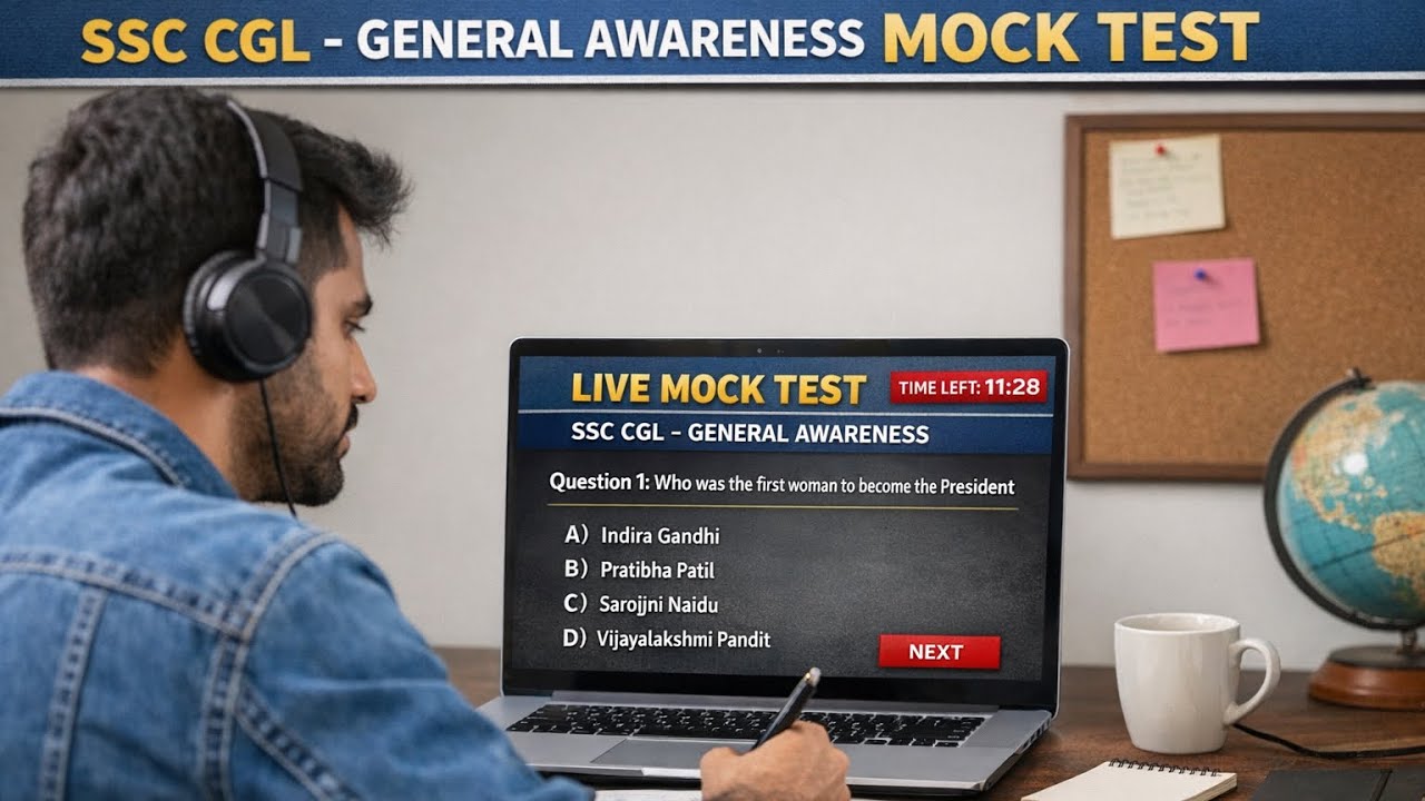 Live SSC CGL General Awareness Mock Test | Practice Questions with Answers | GK Quiz 2026