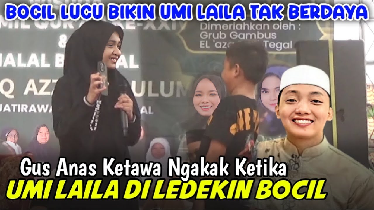 BOCIL GOMBALIN UMI LAILA SAMPE  TAK BERDAYA LUCU POLL || UMI LAILA NGAJI DI ANTER SUAMI