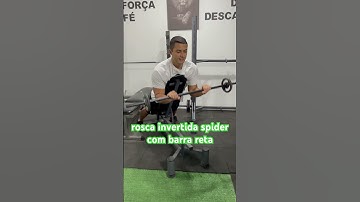 rosca invertida spider com barra reta - prof. Matheus Gomes