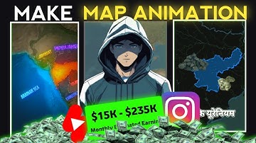 How to make a viral map animation video | Free mobile se map video editing (Step by Step)