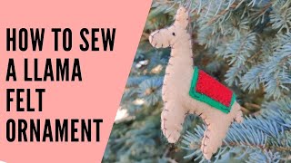 How to make a llama ornament