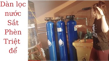 Bộ lọc tổng 3 cột van tự động xử lý nước nhiễm sắt, phèn / lọc nước thiên hà #cáchlọcnước #xửlýnước