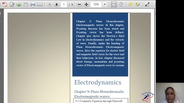 Electrodynamics chapter 9: Plane Monochromatic Electromagnetic waves