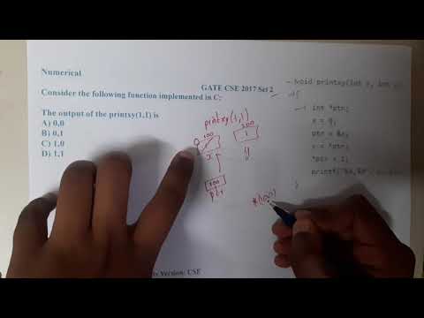 GATE CSE 2017 SET 2 Q || C PROGRAMMING  ||Data Structure || GATE Insights Version: CSE
