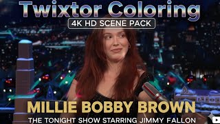 Millie Bobby Brown - The Tonight Show Twixtor Coloring 4K Scenepack