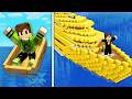 Evoluí BARCO de POBRE até BARCO de MILIONÁRIO no Minecraft!