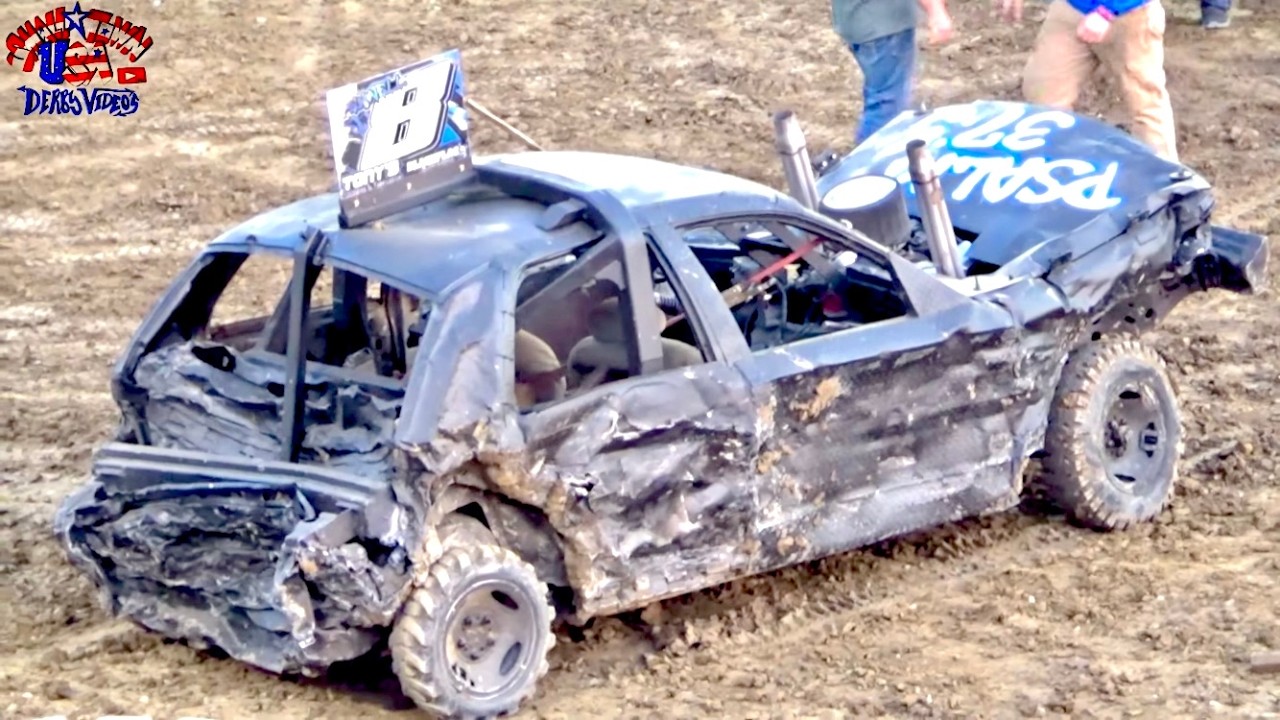 Youth Full Size Demolition Derby at The Fayette County Fair August 2nd, 2025 Hardcore Derby