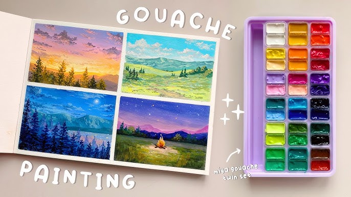 I tested that MASSIVE Jelly Gouache set *56 colors* 
