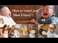 【赤ちゃん同士の初対面が可愛すぎた♡】横浜でノアbabyと会ってきたよ👶🏻👶🏻🤍長い付き合いを思うと感動しちゃう…