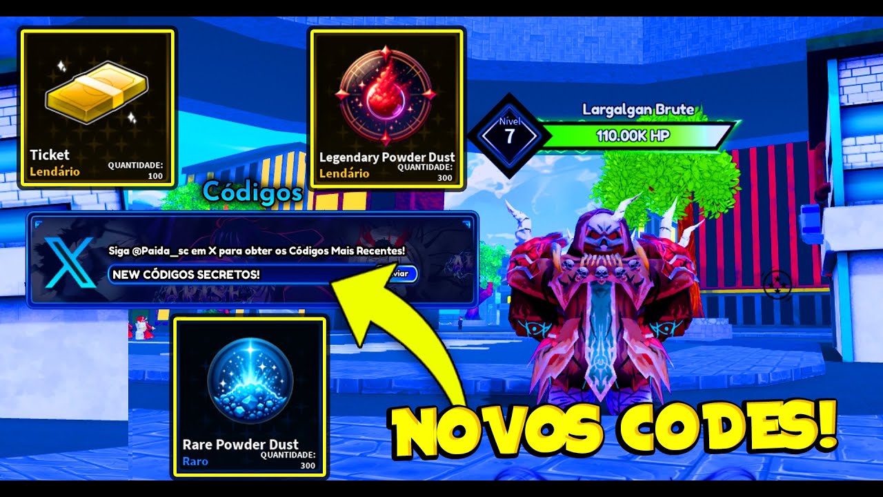 NOVOS CÓDIGOS SECRETOS + TODOS OS CÓDIGOS ATIVOS DO ARISE CROSSOVER ...