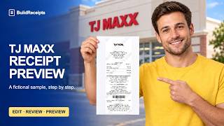 TJ Maxx Receipt Generator Tutorial | BuildReceipts