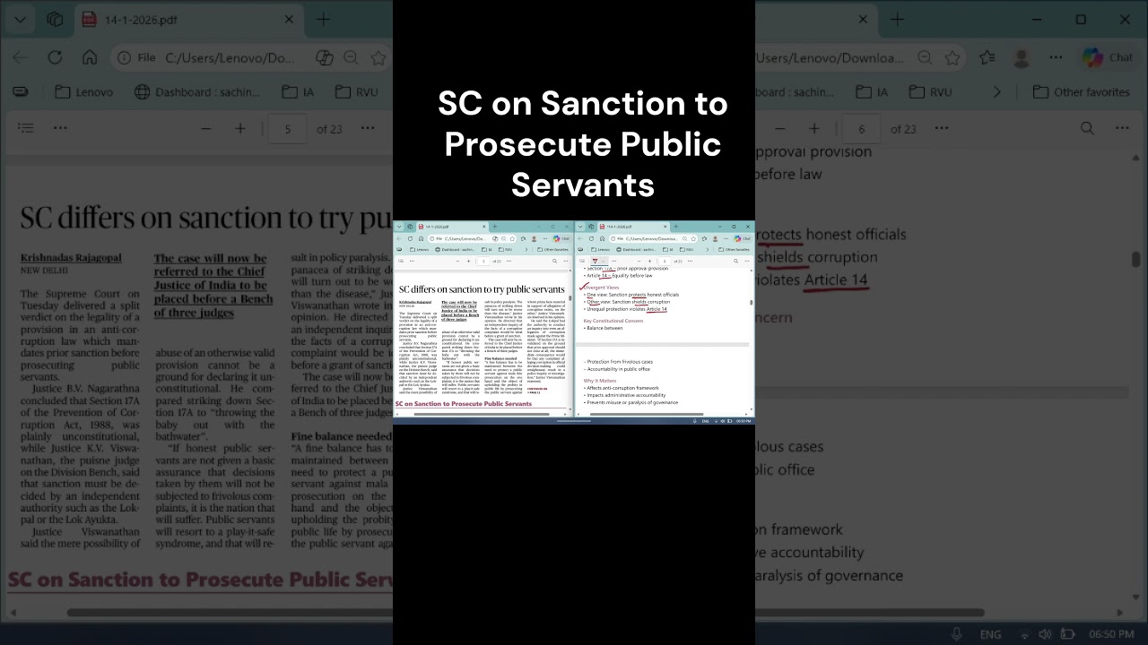 Can Govt Officers Be Prosecuted Without Permission? | SC Verdict Explained