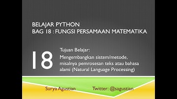 Belajar Bahasa Pemrograman Python #18A (Fungsi Matematika y=f(x) Aljabar Kalkulus)