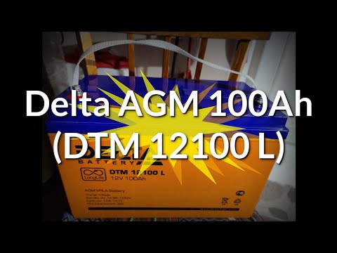 Delta AGM 100Ah (DTM 12100 L) (0). Анализ 4.5-годовалого АКБ. Долив дистиллята по сопротивлению.