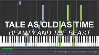 How to play "Tale As Old As Time" from 'Beauty and the Beast' - Piano tutorial, sheet music chords