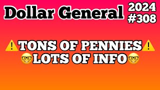 2024#308Dollar General Couponing‼TONS OF PENNIES‼LOTS OF INFO‼Must Watch