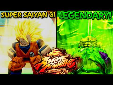 Becoming The Strongest Saiyan (Legendary &amp; SSJ3!) In Roblox Anime Fighting Simulator!