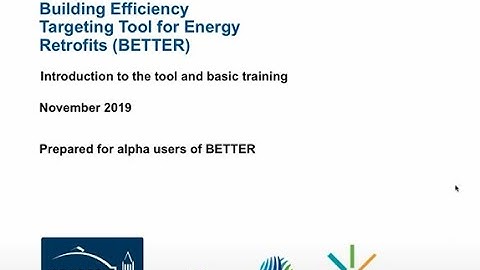 Introduction to the Building Efficiency Targeting Tool for Energy Retrofits