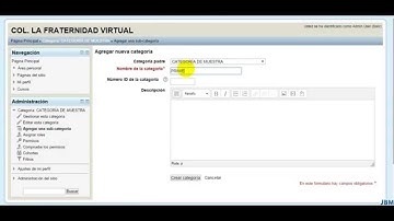 Tutorial 10. Crear Categorías y Sub Categorías en Moodle