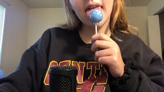 ASMR Licking A Sucker and Rambling || Mouth Sounds, Rambling