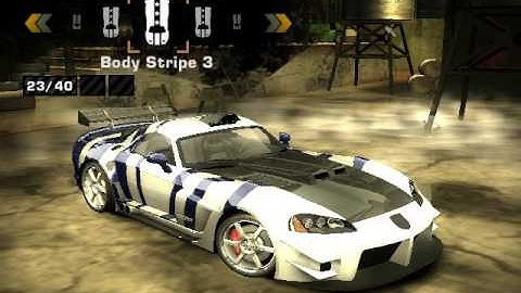 Custom Dodge Viper SRT 10 NFS Most Wanted 2005