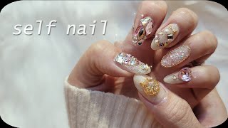 self nail | 네일샵 사장의 크리스마스는 못참지..네일 (적당히화려하게 참 쉽죠?)