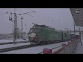 После снегопада. Движение по станции Воскресенск. ВЛ10к-453, 2М62У-0124 и ВЛ10-1660