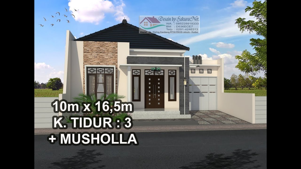  Rumah  Minimalis  Lantai  1  Modern  House  10x16 5 3 K Tidur 