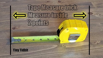 Tape measure trick for proper inside dimensions every time // Tidbit