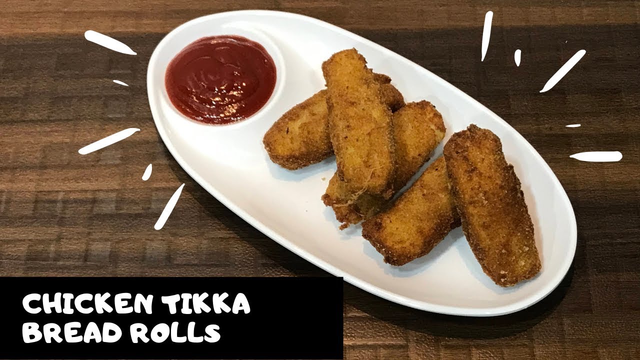 Chicken Tikka Bread Roll Spicy Tikka Bread Rolls चिकन टिक्का ब्रेड