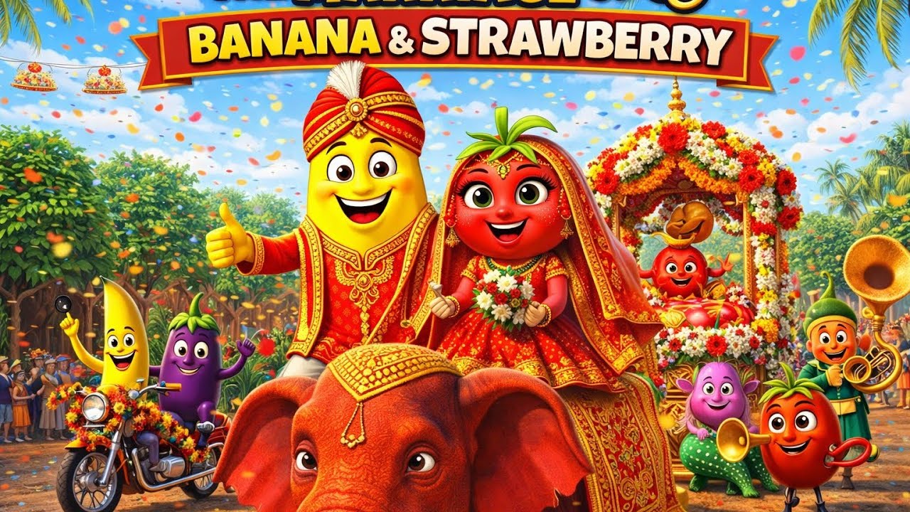 🥭🍅 Aam Weds Tamatar: Mouse & Onion Band Wedding Song! (Hindi Cartoon)