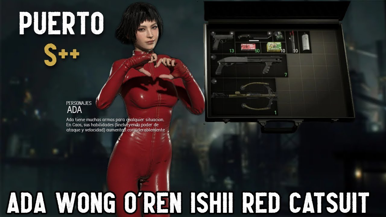 ADA WONG O´ren Ishii Red Catsuit The Docks S++ Rank (Mercenarios) (Resident Evil 4 Remake) 150 combo