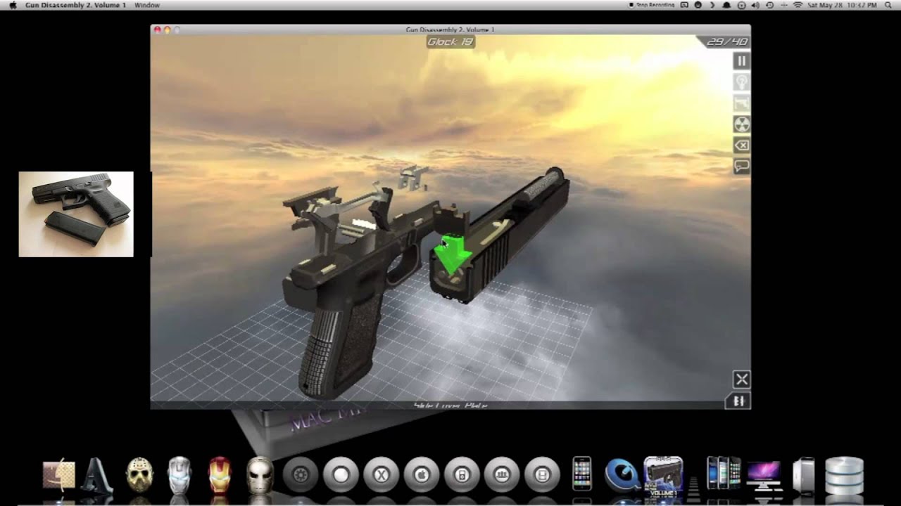 How to take apart a glock 19 in 3 dimensional & shoot.