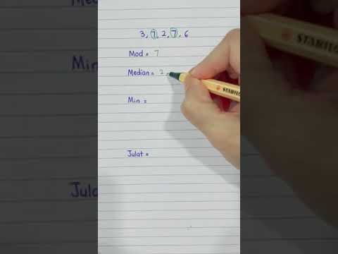 Video: Apakah purata dalam matematik?