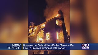 Maryland Manor Burns Down After Homeowner Tries To Smoke Out Snakes