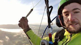 Rhayader Damns Paramotor Sunrise Flight