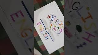 Poster on english language #ytshorts #ENGLISH