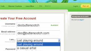How to create an Aviary account screenshot 3