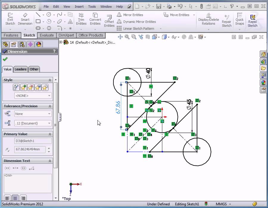 Learn SolidWorks 2012 Video Tutorials How to use the dynamic mirror