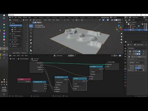 basic geo nodes weight paint modifier demo