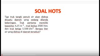 SOAL HOTS MATEMATIKA SD. KELAS 5
