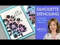 Silhouette Stenciling  - A fun new way to use stencils!