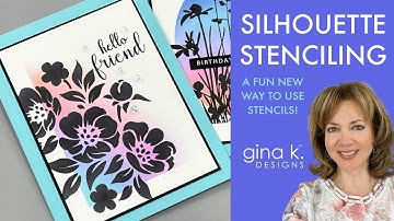 Silhouette Stenciling  - A fun new way to use stencils!