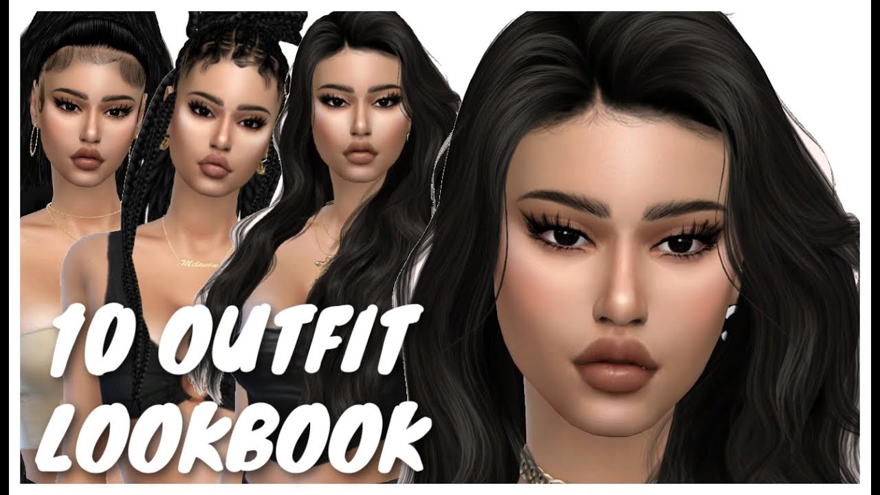 10 Outfit Lookbook - Sims 4 CAS + CC Links - YouTube