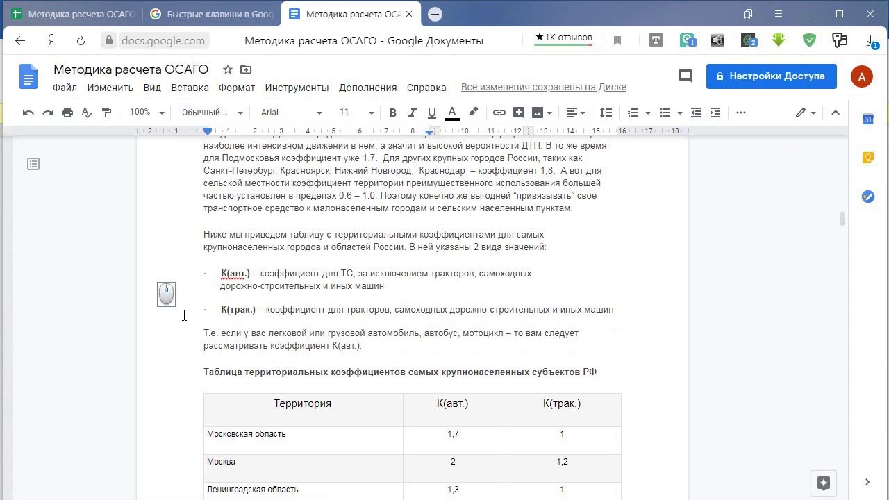 Ко расчет осаго