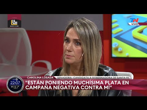 "Yo no soy la candidata del narcotráfico", Carolina Losada, candidata a gobernadora de Santa Fe