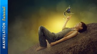 Photoshop Manipulation: Lonely Boy and His Bird